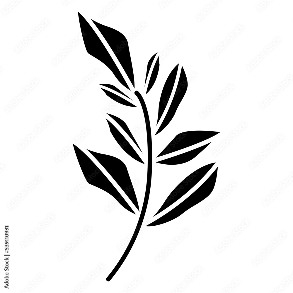 twigs and leaves icon twigs and leaves icon