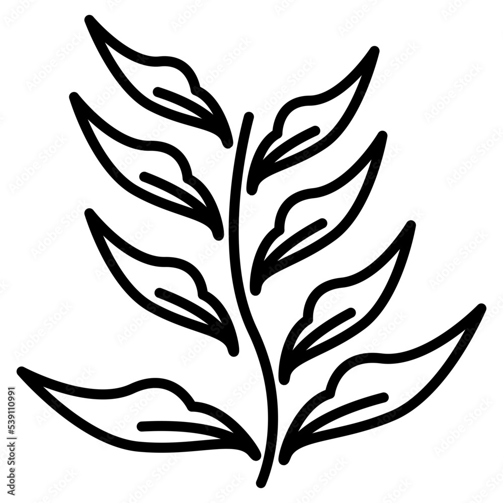 twigs and leaves icon