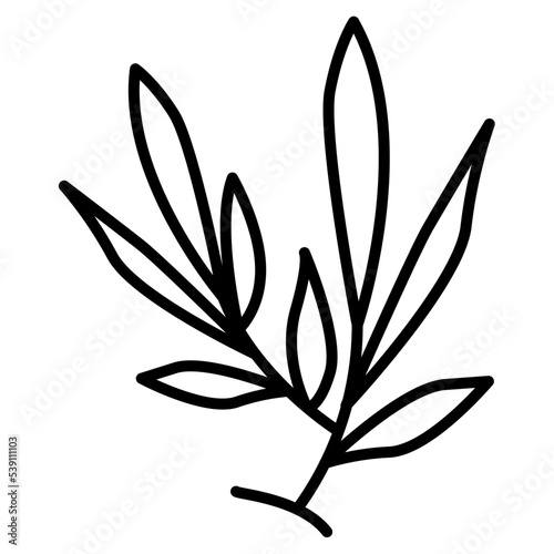 twigs and leaves icon