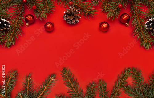   Christmas and New Year background.  Christmas card. Christmas lights. Vertical.