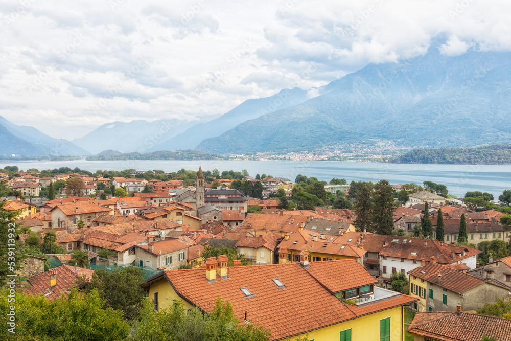 View over Domaso, Lake Como, Italy