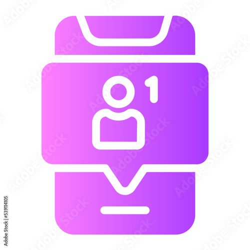 follower gradient icon