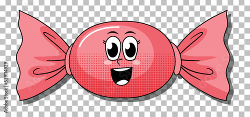 Candy cartoon character isolated