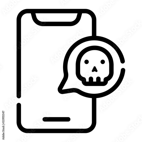 haters line icon