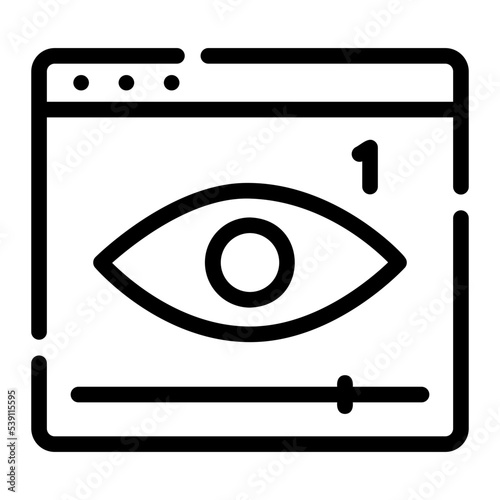 viewers line icon