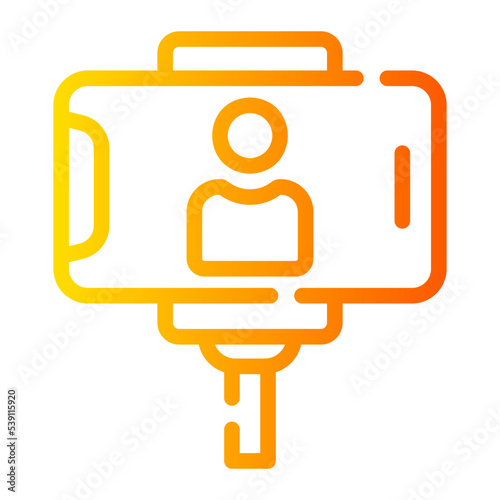 vlog gradient icon