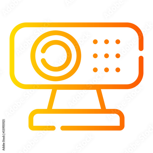 web cam gradient icon