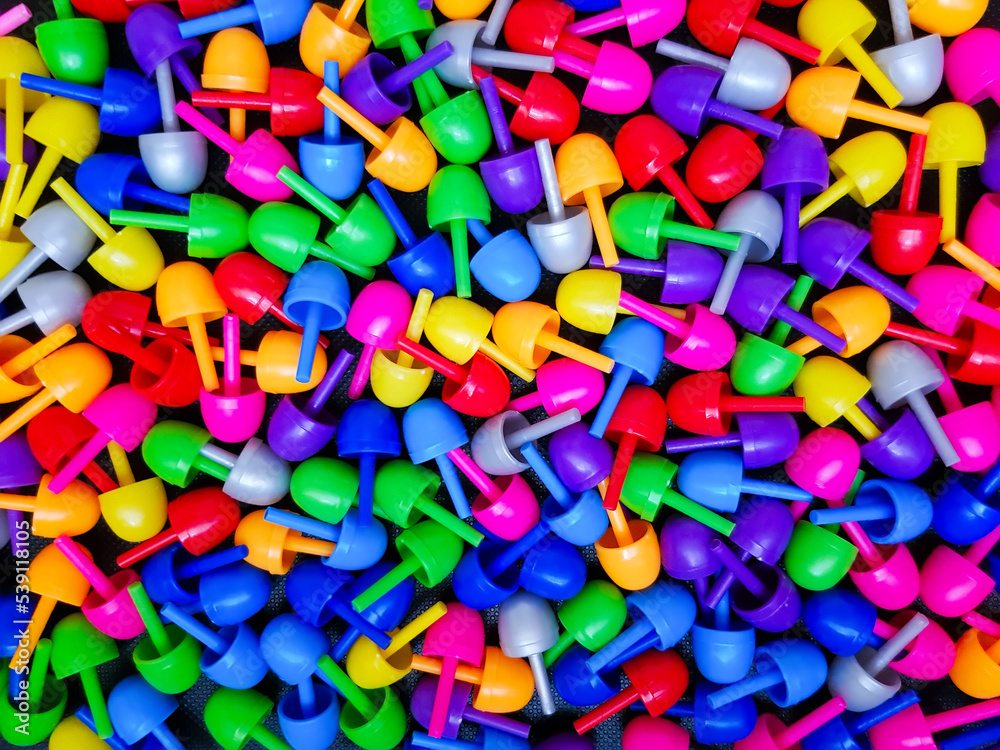 background texture with colorful details of a children's mosaic top view background texture with colorful details of a children's mosaic top view