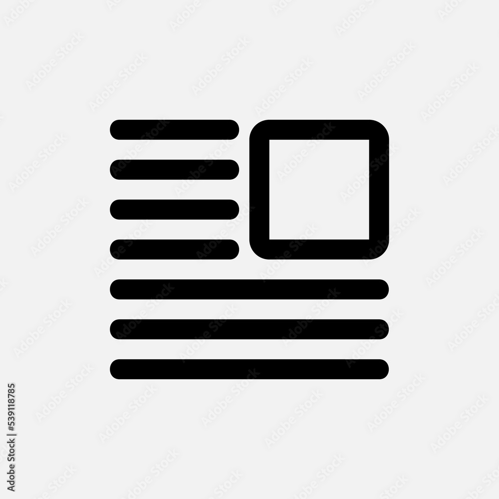 Layout icon in line style, use for website mobile app presentation Layout icon in line style, use for website mobile app presentation