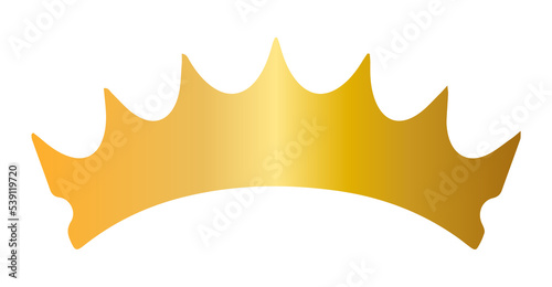 Golden crown PNG Transparent Image.