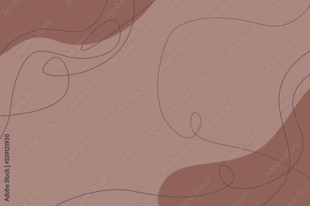 minimal style brown shades wallpaper with lines and irregular shape figures minimal style brown shades wallpaper with lines and irregular shape figures