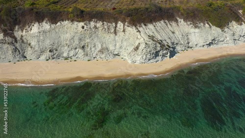 Aerial view to the white rocks near to Byala, Bulgaria