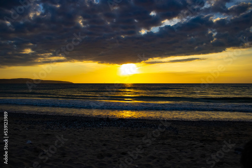 sunset at the beach