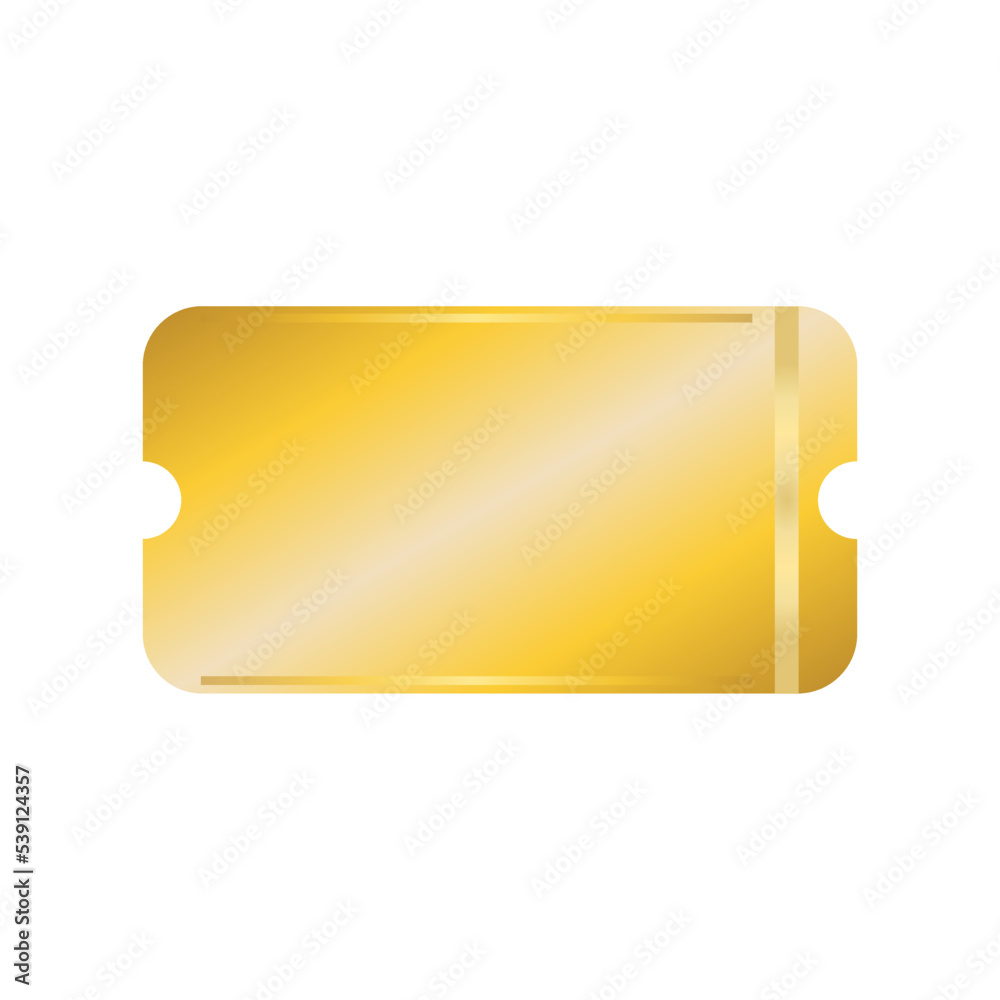 golden ticket simple design illustrator golden ticket simple design illustrator