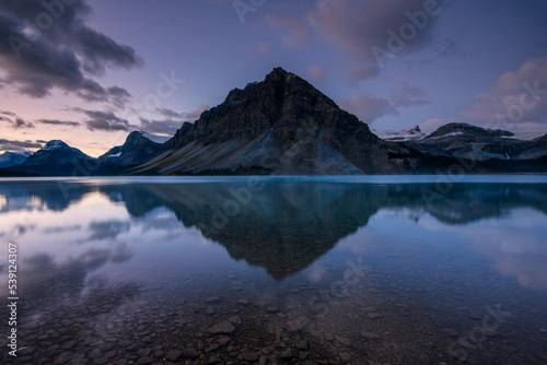 Sunrise at Bow Lake, Canadian Rockies