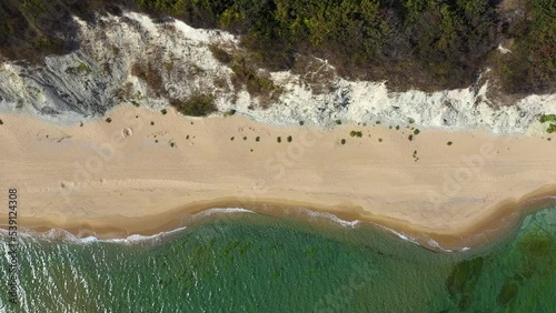 Aerial view to the white rocks near to Byala, Bulgaria