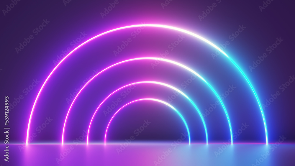 3d rendered illustration of an abstract neon background 3d rendered illustration of an abstract neon background