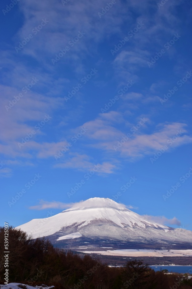 青空に映える富士山