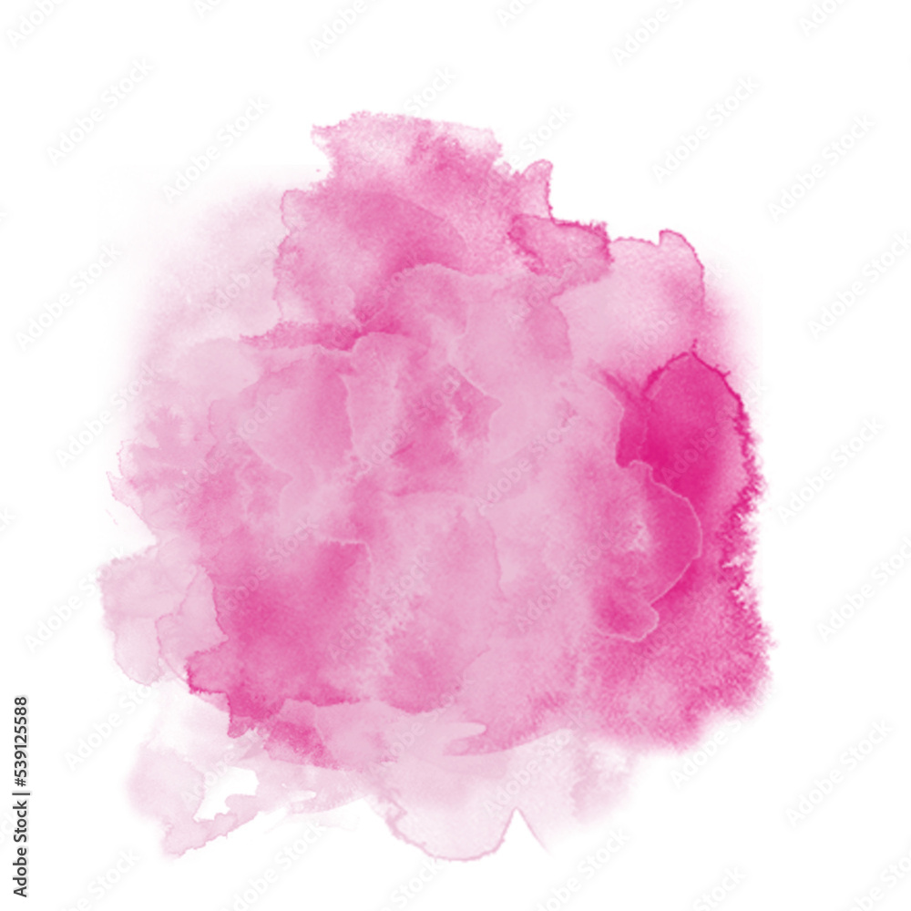 Watercolor Pink Cloudy Smokey 