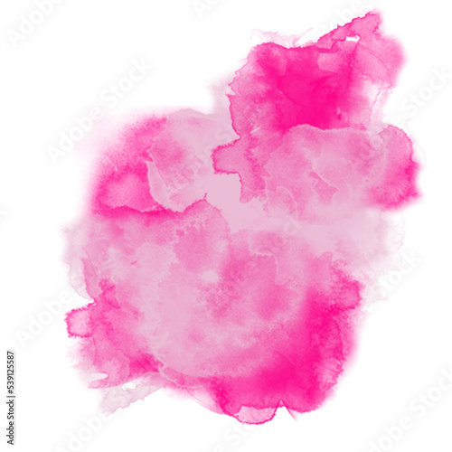 Watercolor Pink Cloudy Smokey 