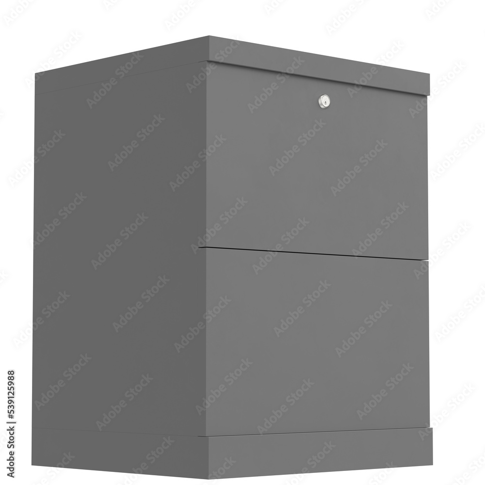 3d rendering illustration of a filing cabinet 3d rendering illustration of a filing cabinet