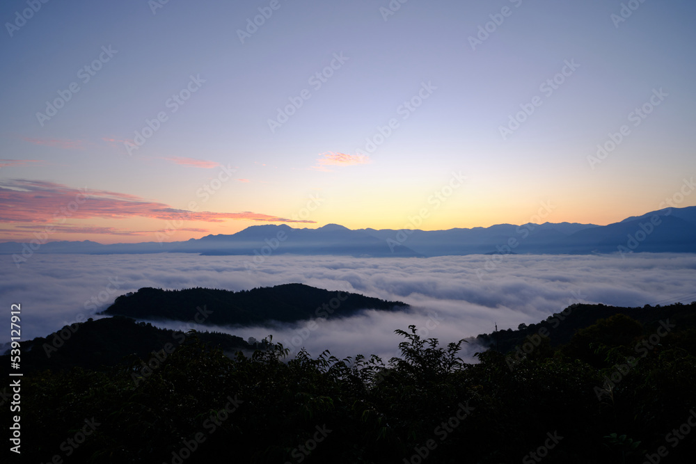 Obraz premium beautiful cloud sea in Uonuma, Oct 16th, 2022, A