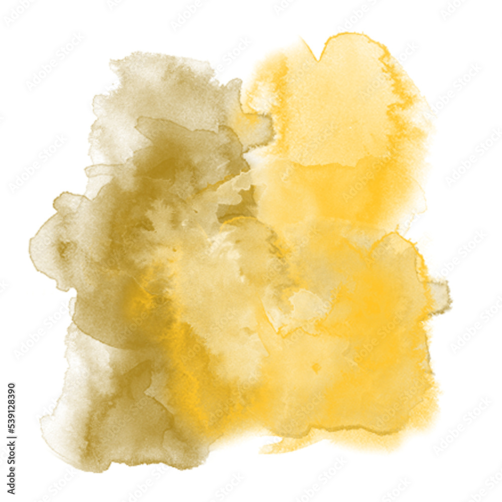 Gold Watercolor Abstract Background