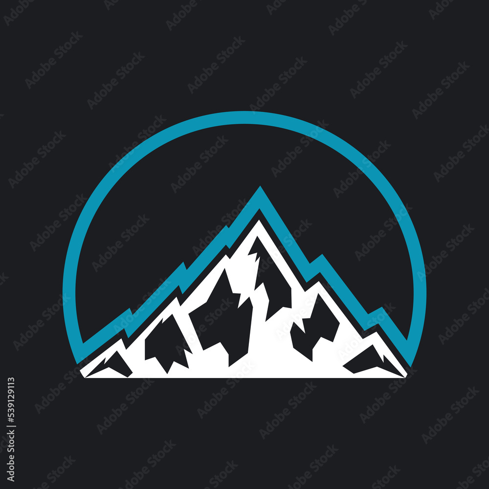 Mountain logo template vector icon Mountain logo template vector icon