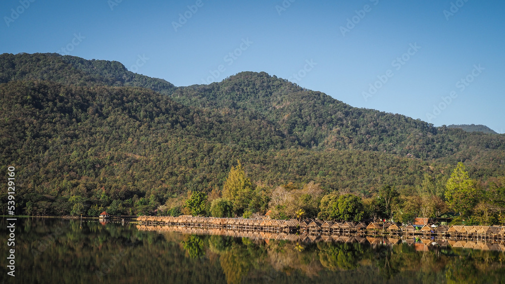 Huay Tueng Thao Reservoir, nearby Chiang Mai in Thailand