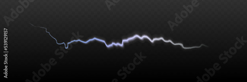 Lightning, blue color lightning strike during a night storm, electrical energy, electric shock, flash of magical energy. Powerful prospective discharge, Light Spark Storm