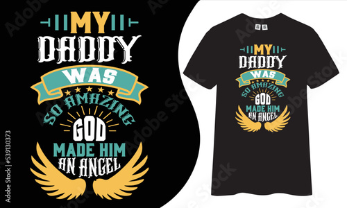 Typography dad t-shirt design