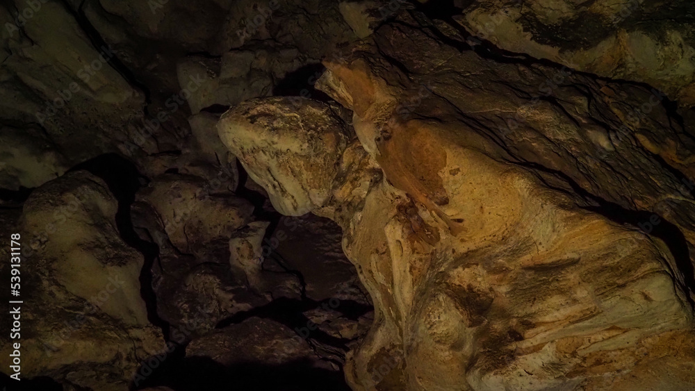 Inside the Nam Lod Cave, Thailand