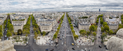 Panorama of Paris in September 2022