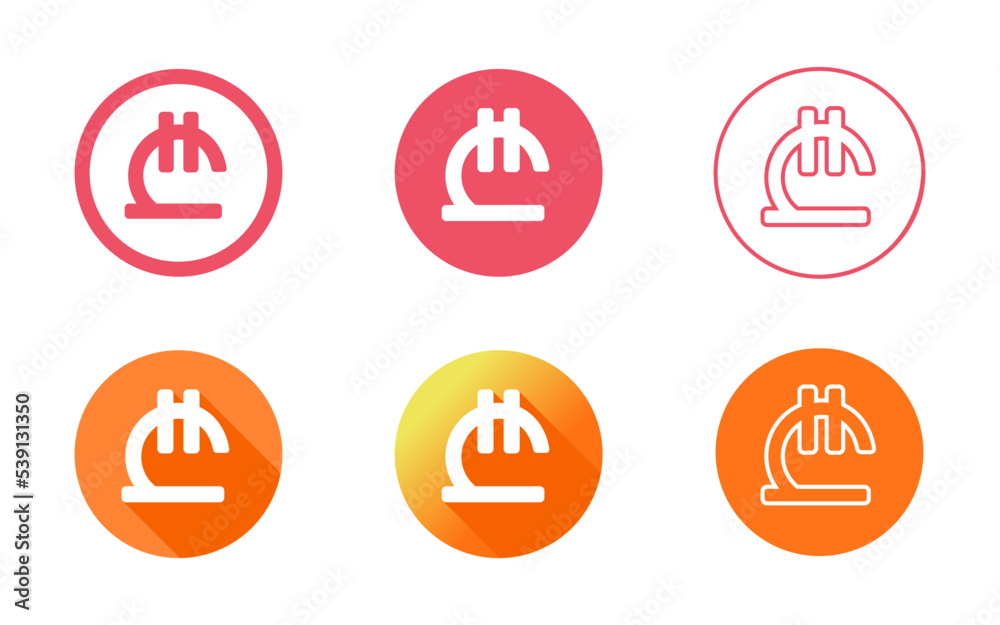 Georgian Lari Symbol Icon Set Georgian Lari Symbol Icon Set