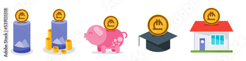 Saving Georgian Lari Money Set