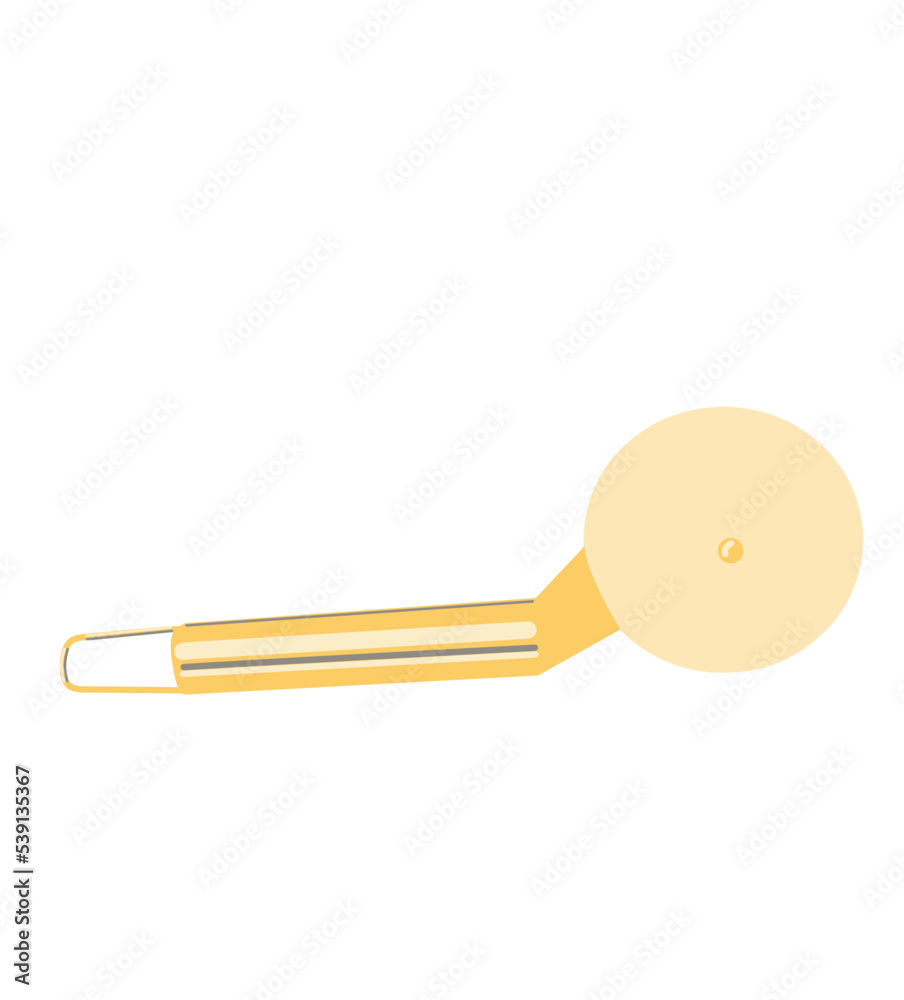 Illustration of a pizza cutter