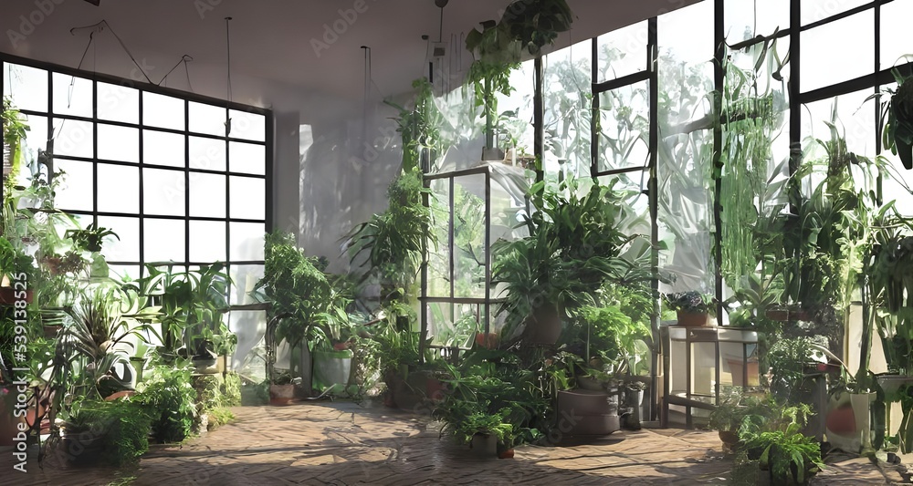 Fototapeta premium 緑あふれるサンルーム_50