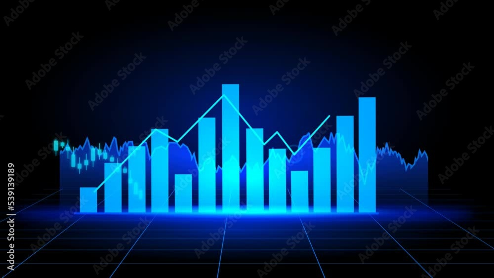 Blue Line Chart Stock Market Candlestick Financial Analysis Blue Line Chart Stock Market Candlestick Financial Analysis