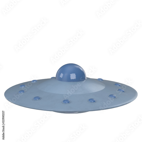 3d rendering illustration of a flying saucer