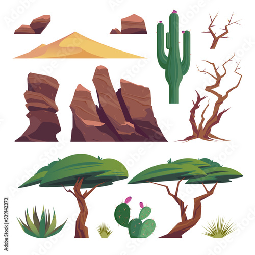 Sandy Desert Icon Set