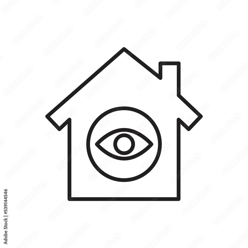 Home view icon design. isolated on white background. vector illustration Home view icon design. isolated on white background. vector illustration
