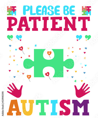 Autism t shirt design