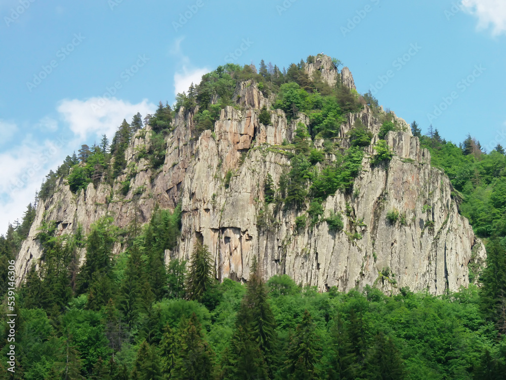 Beautiful shot of another famous rock in Smolyan, Bulgaria, called - „The Red Rock“. Beautiful shot of another famous rock in Smolyan, Bulgaria, called - „The Red Rock“.