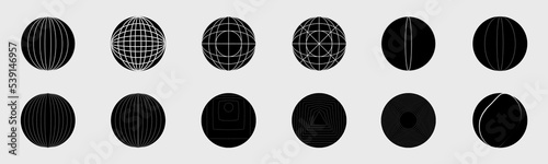 Vector set of Y2K. Large set of retro objects for design. Simple shapes forms.