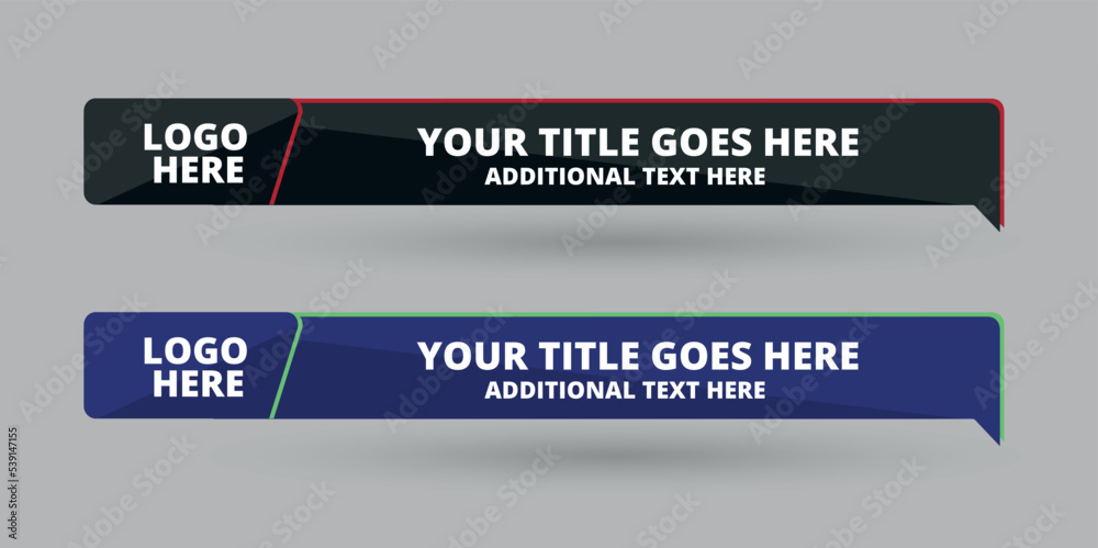 Professional Broadcast Lower third Design Template Professional Broadcast Lower third Design Template