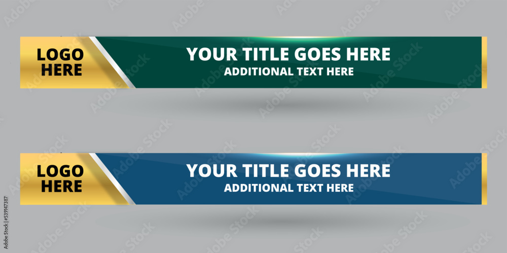 Professional Broadcast Lower third Design Template Professional Broadcast Lower third Design Template
