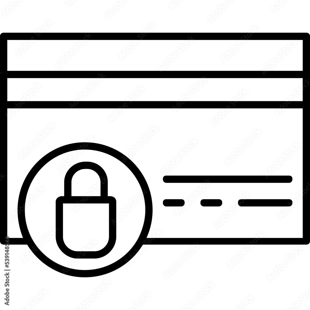 Locked Card Icon Locked Card Icon