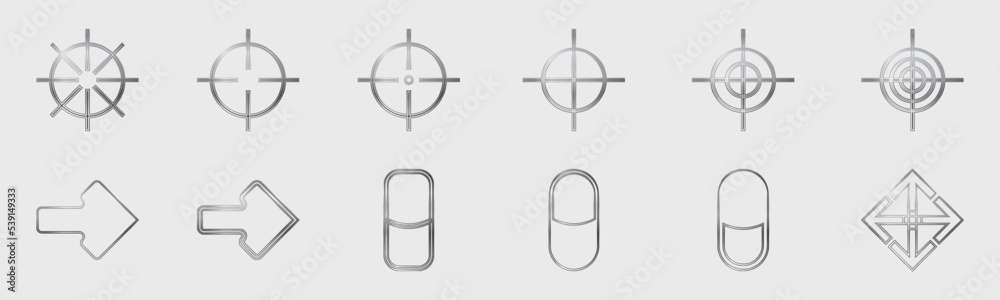 Retro futuristic elements for design. Minimalist geometric elements. ornaments for decoration.