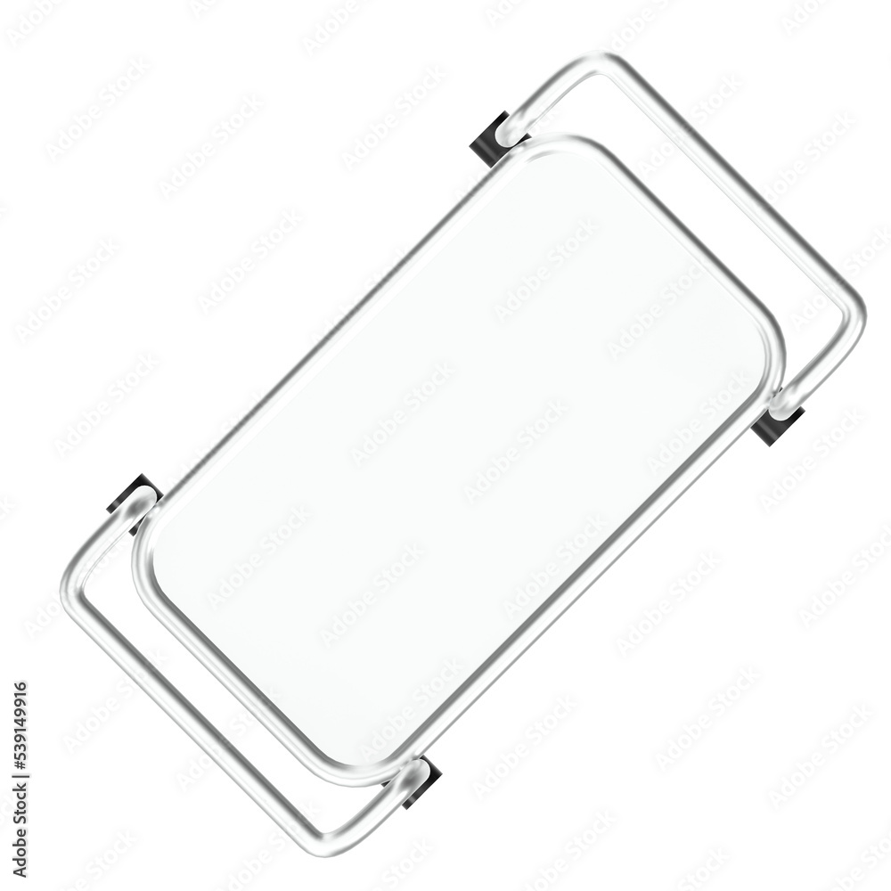 Obraz premium 3d rendering illustration of a food beverage trolley cart