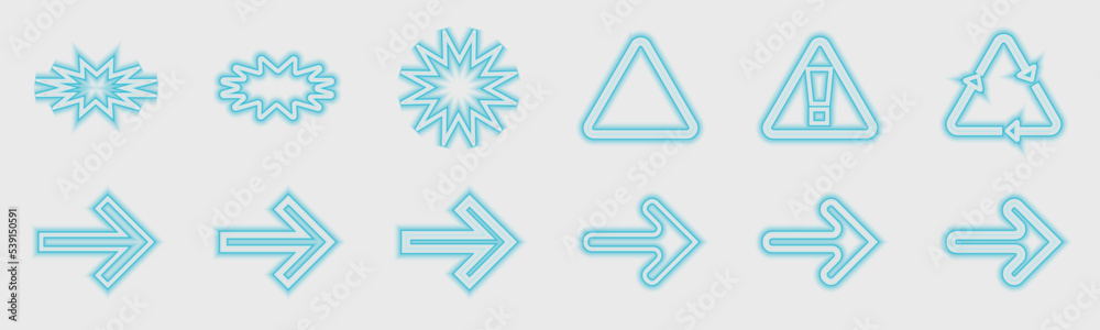 Vector set of Y2K. Trendy geometric design elements. Simple shapes forms. Vector set of Y2K. Trendy geometric design elements. Simple shapes forms.